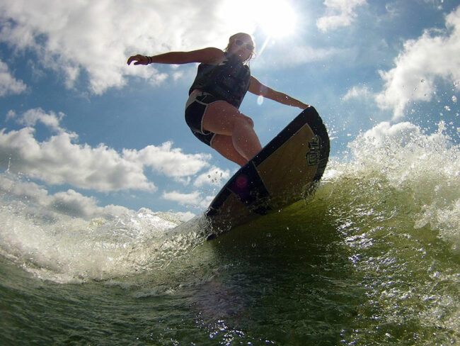 wake surfer photography