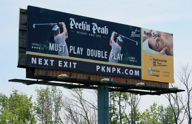 golf billboard