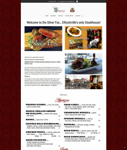 restaurant website