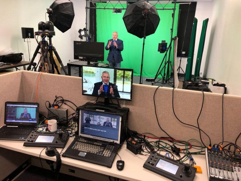 Green-screen production live