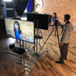 Studio set for video interviews